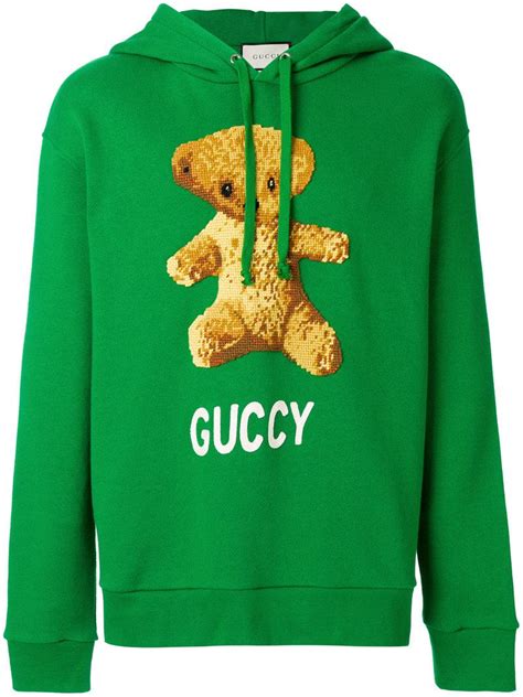 bear with hoodie gucci|Gucci hoodie cost.